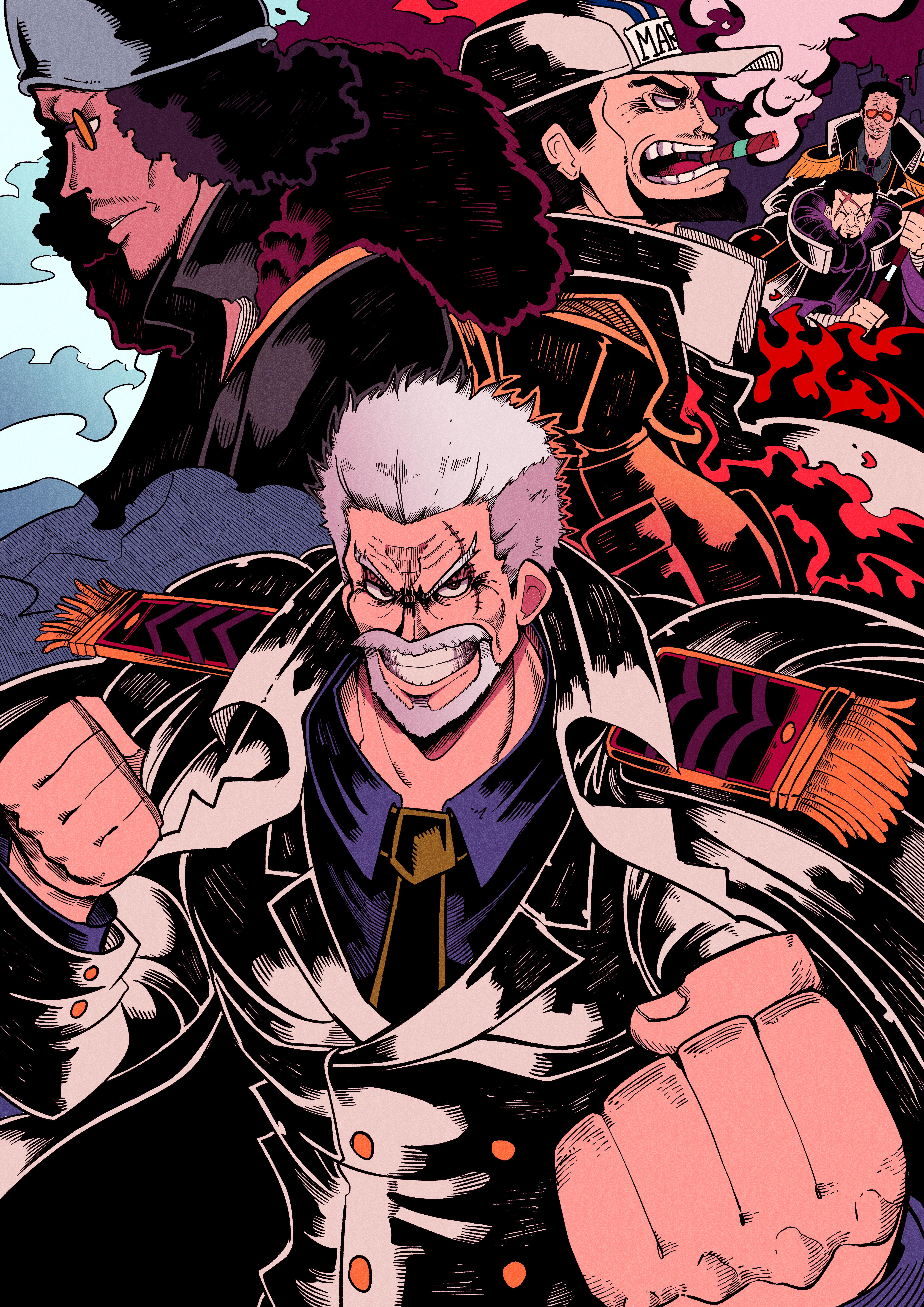 I drew some marines with the GOAT