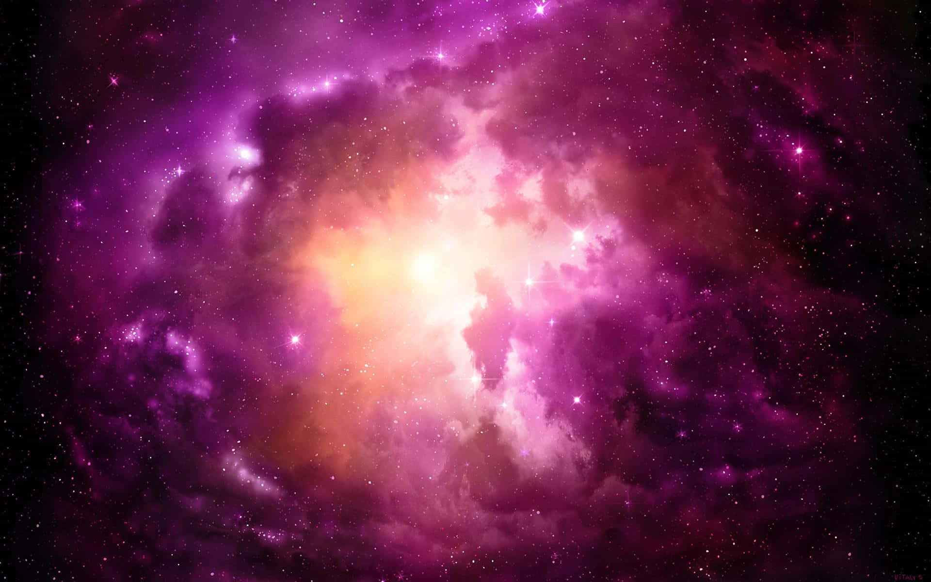 Pink Space Wallpaper