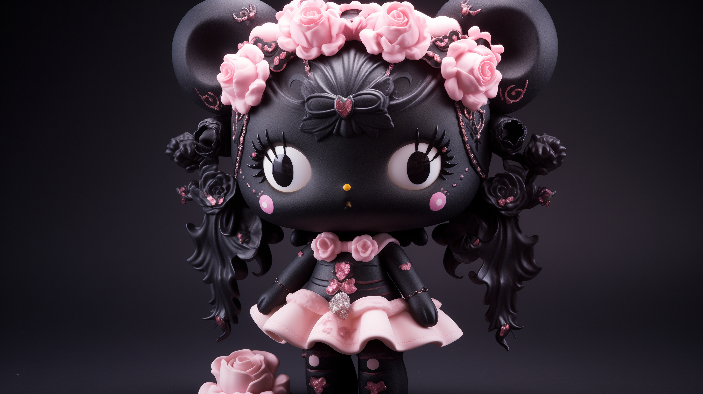Kuromi Hello Kitty HD Desktop Wallpaper