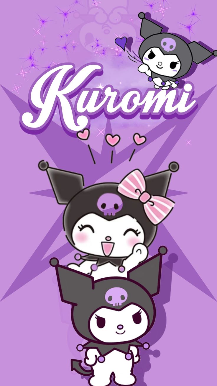 Kuromi wallpaper purple. Pink