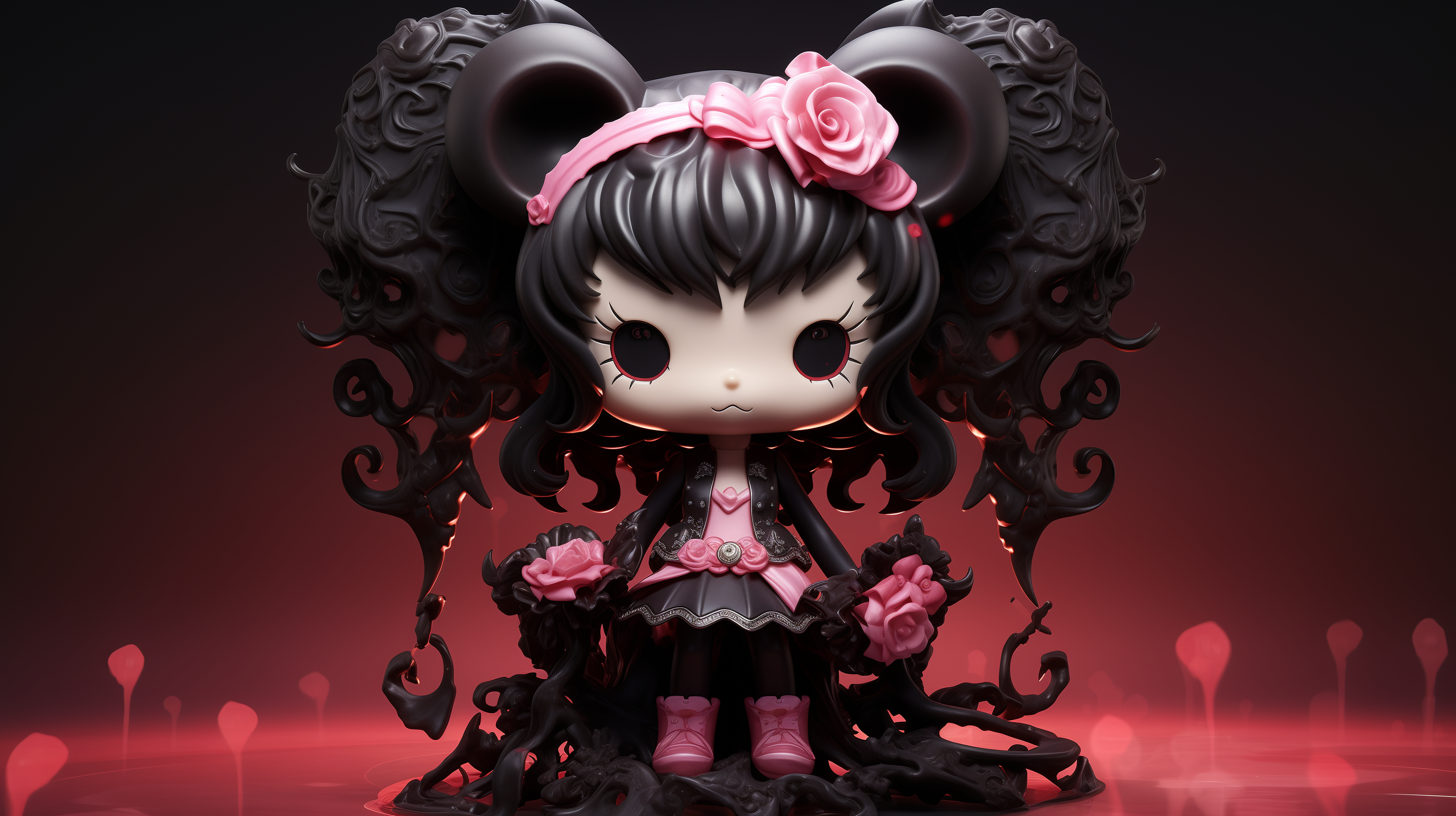 Kuromi Hello Kitty HD Wallpaper