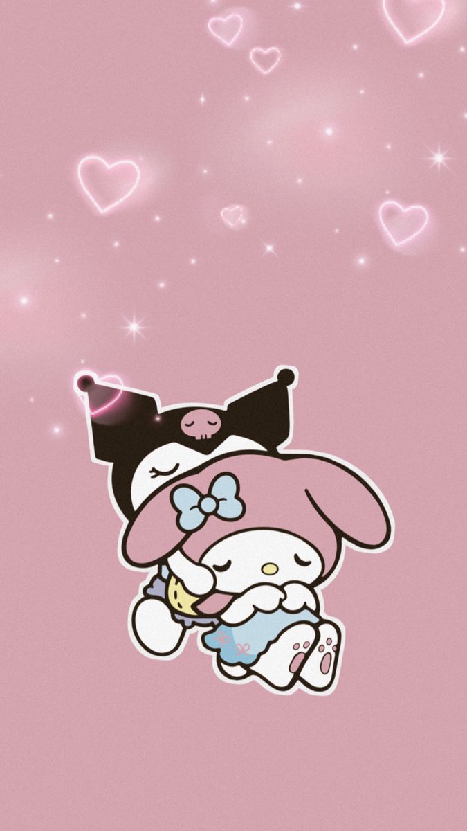 kuromi x my melody wallpaper. Hello