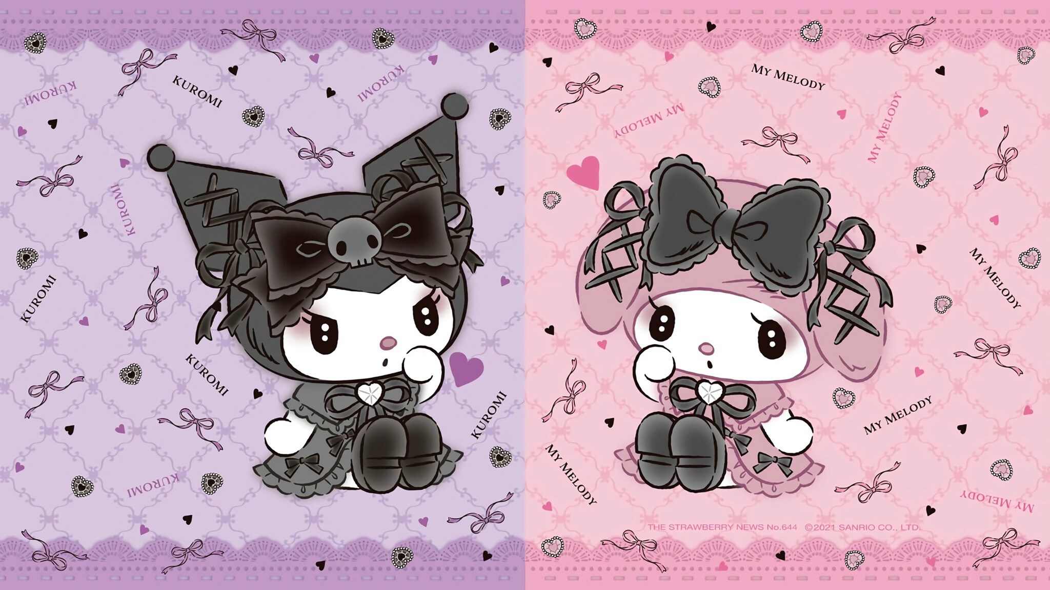 My Melody Kuromi Lolita Desktop
