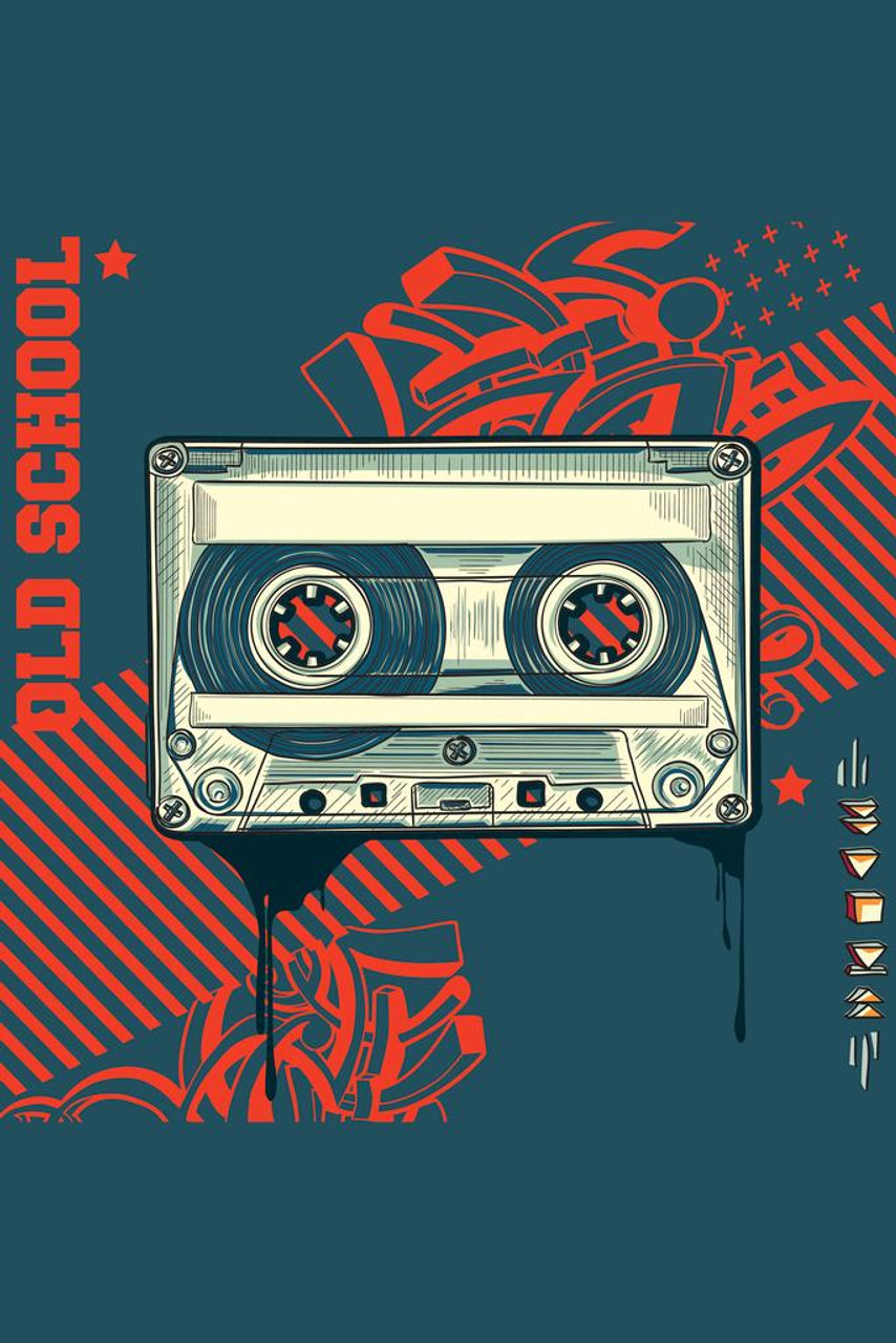 Audio Cassette Old School Graffiti
