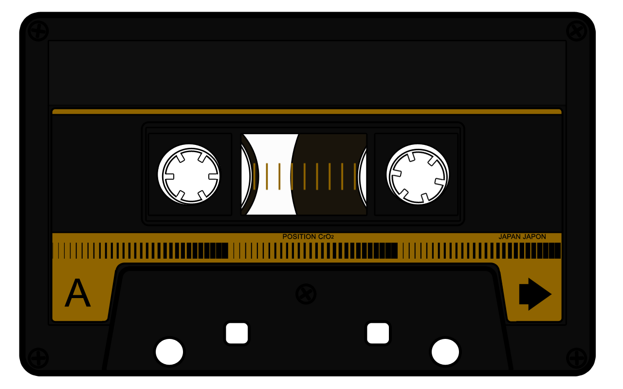 Audio Cassette PNG Transparent Image