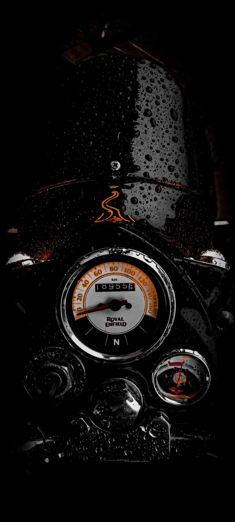 Black Royal Enfield Bullet iPhone