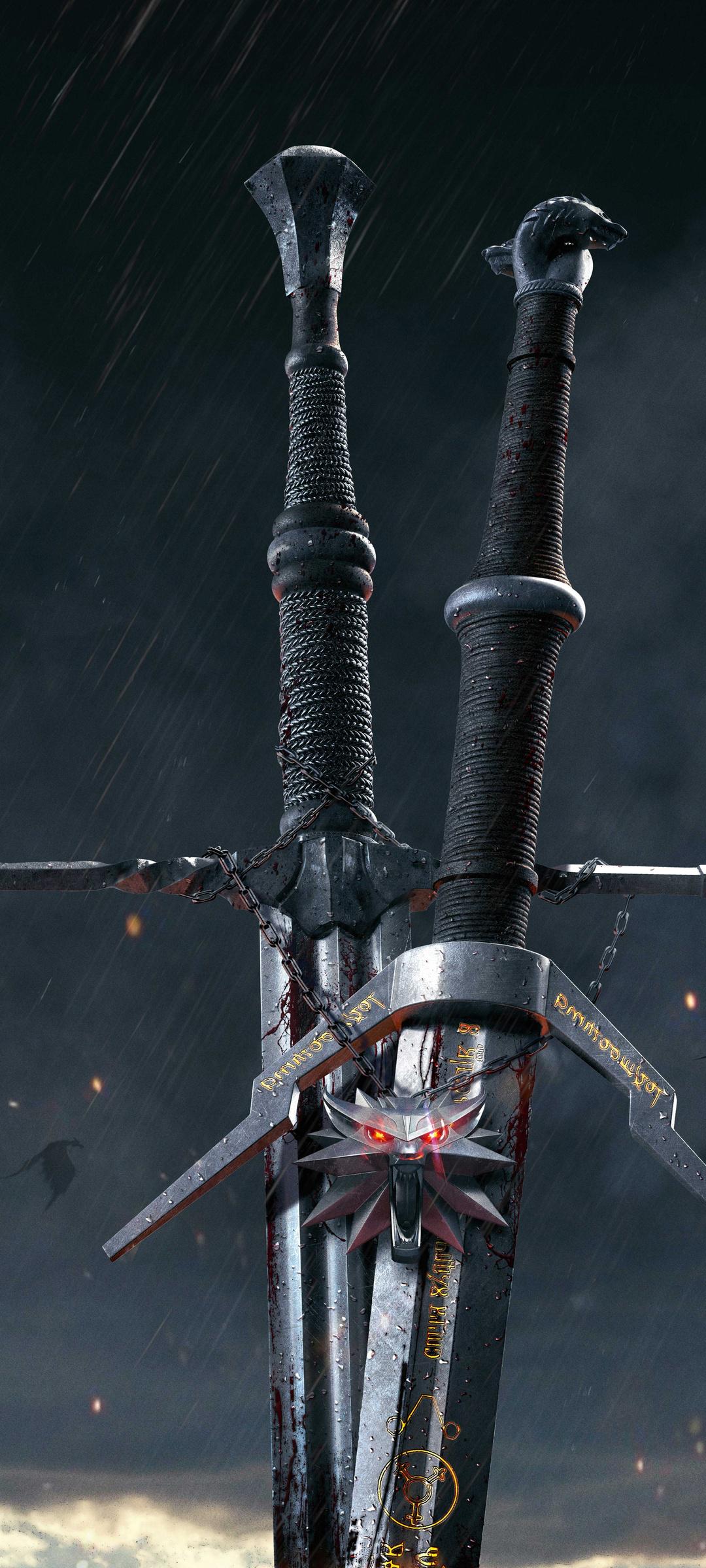 Witcher 3 Classic Wallpaper 1080x2400