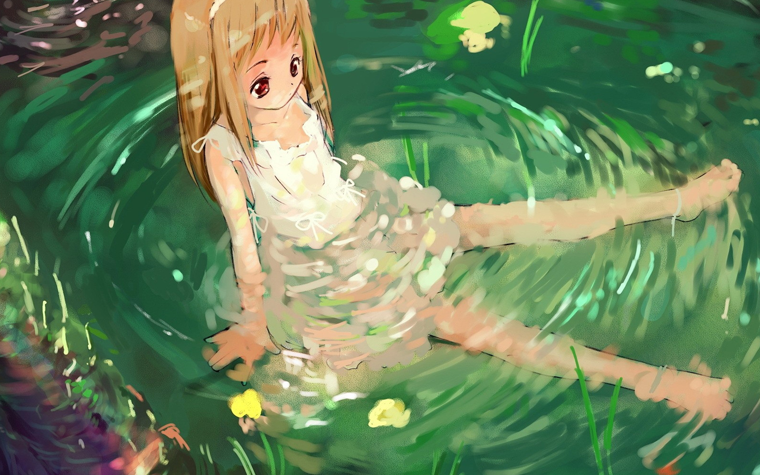 Girl Cute Anime Water