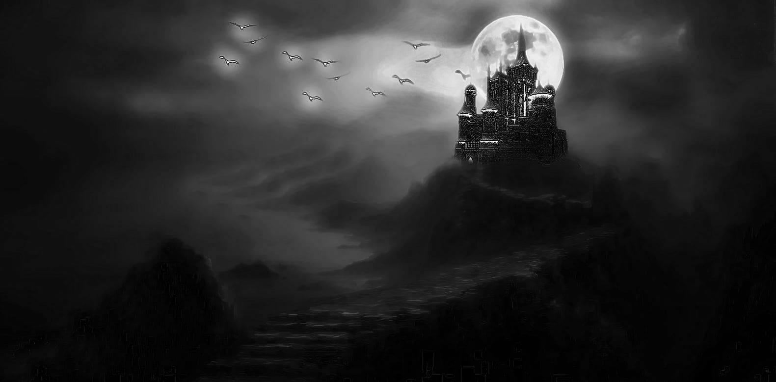 HD wallpaper: black castle, Darkside