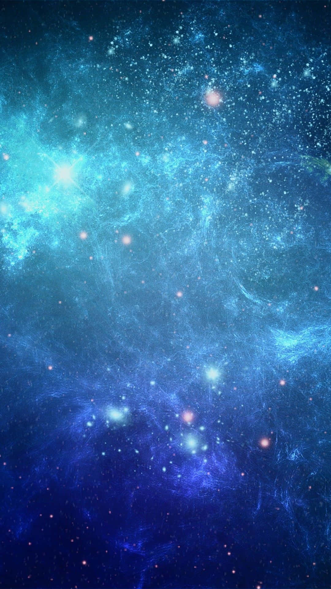 Blue Galaxy iPhone Wallpaper
