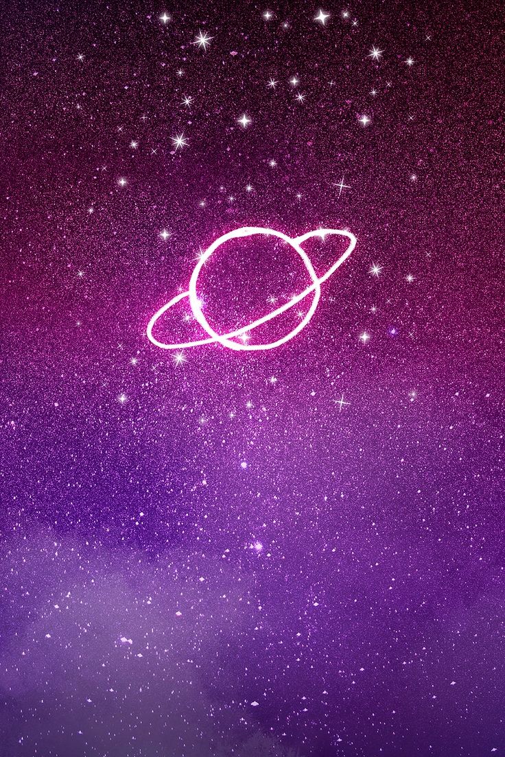 Aesthetic galaxy background, saturn