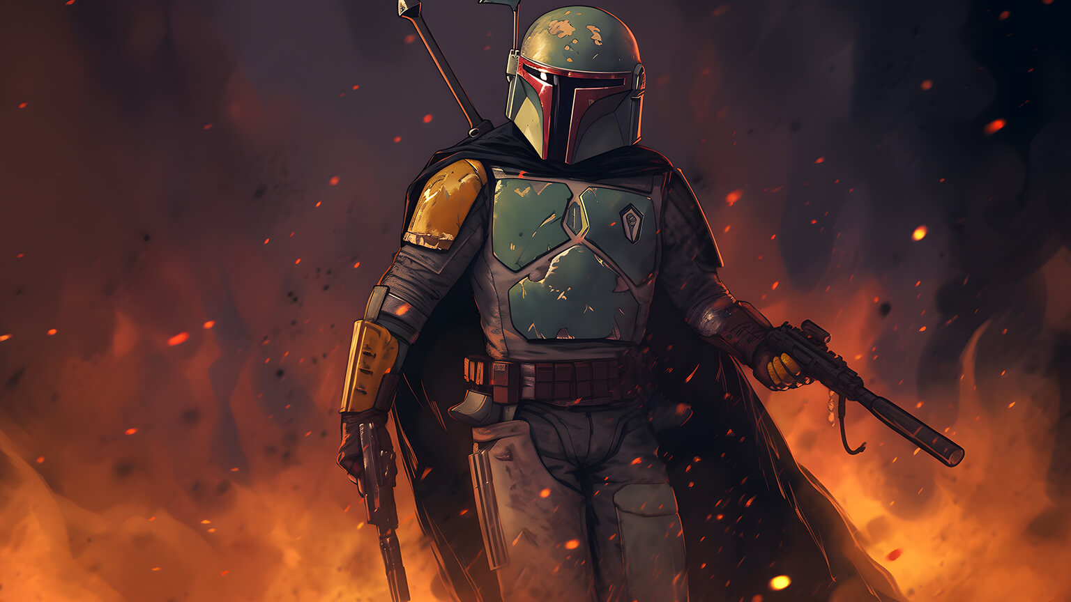 Star Wars Boba Fett with Weapons