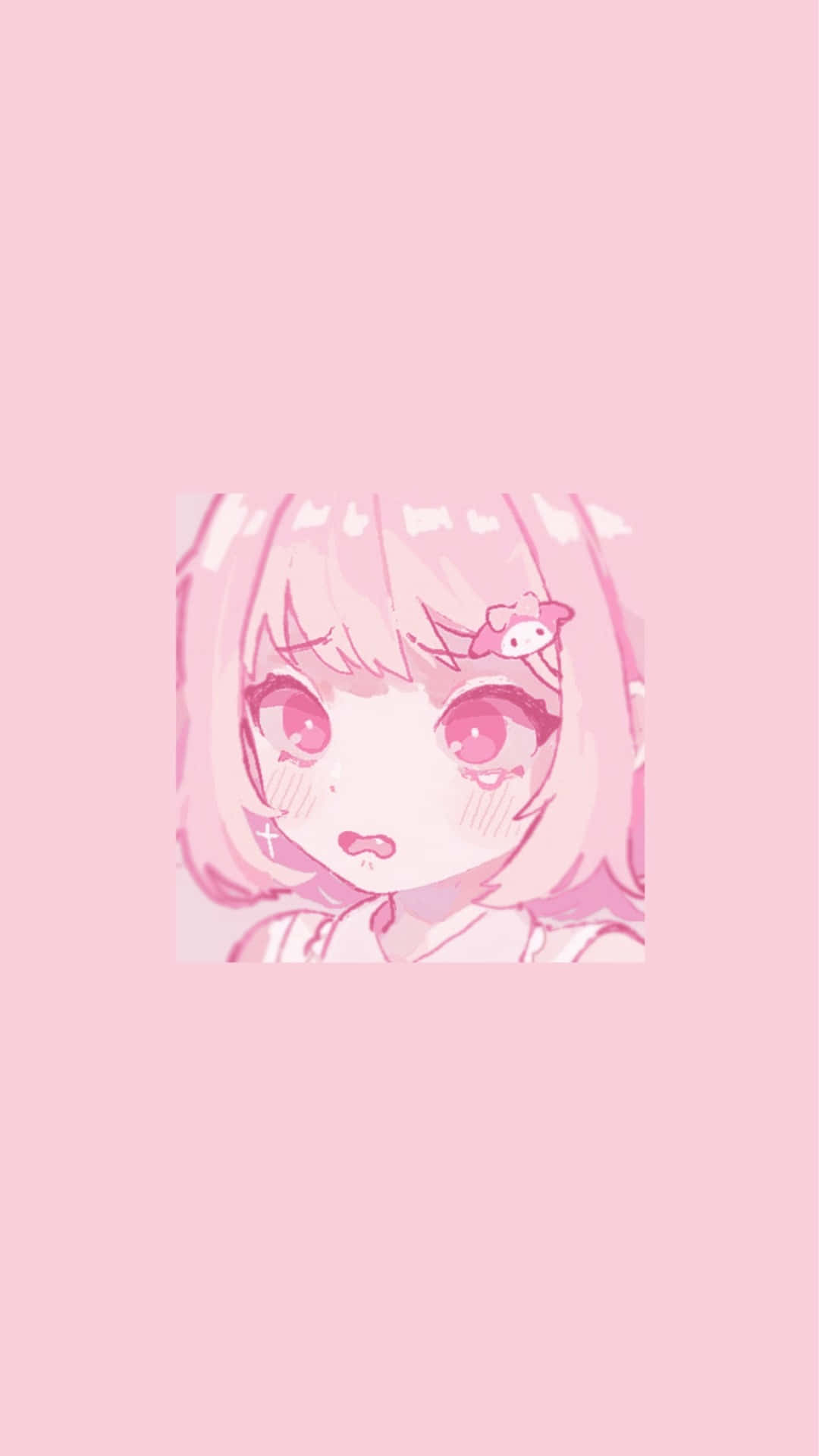 pastel pink anime aesthetic Wallpaper