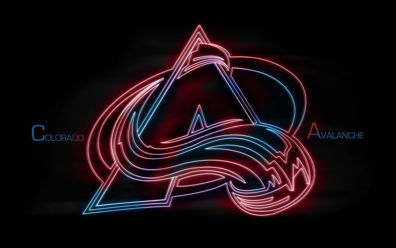 Download Colorado Avalanche Neon Logo Wallpaper
