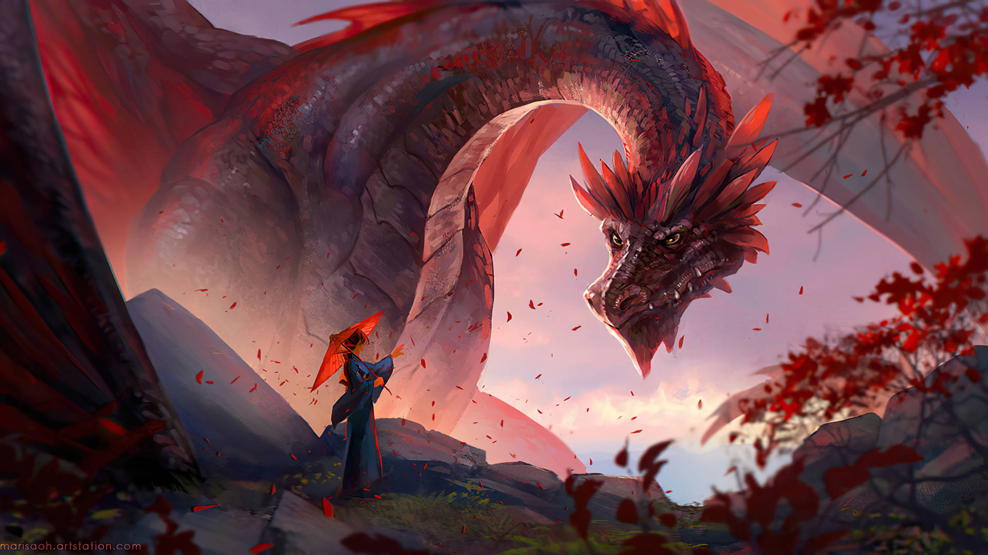 Red Dragon Wallpaper