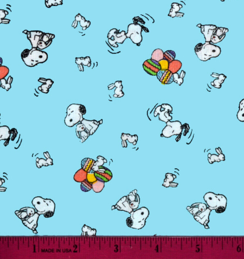 Snoopy Easter Fabric YARD 100