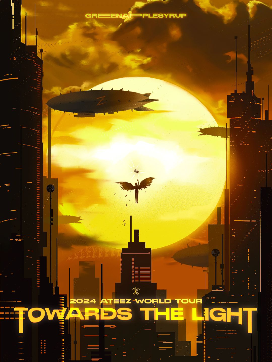 2024 ATEEZ WORLD TOUR POSTER REDESIGN