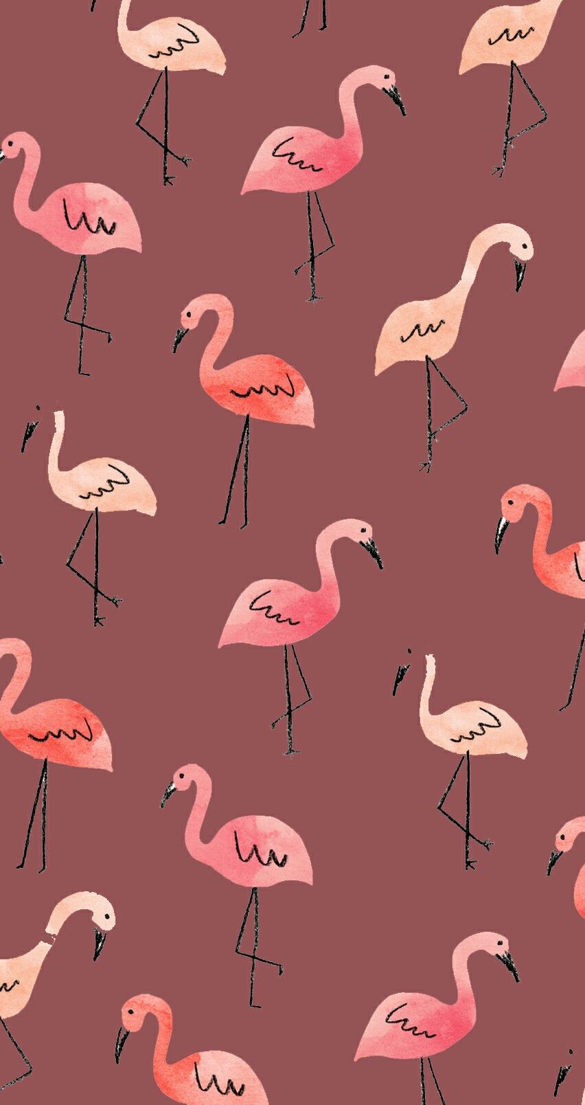 Cheetah print wallpaper, Flamingo