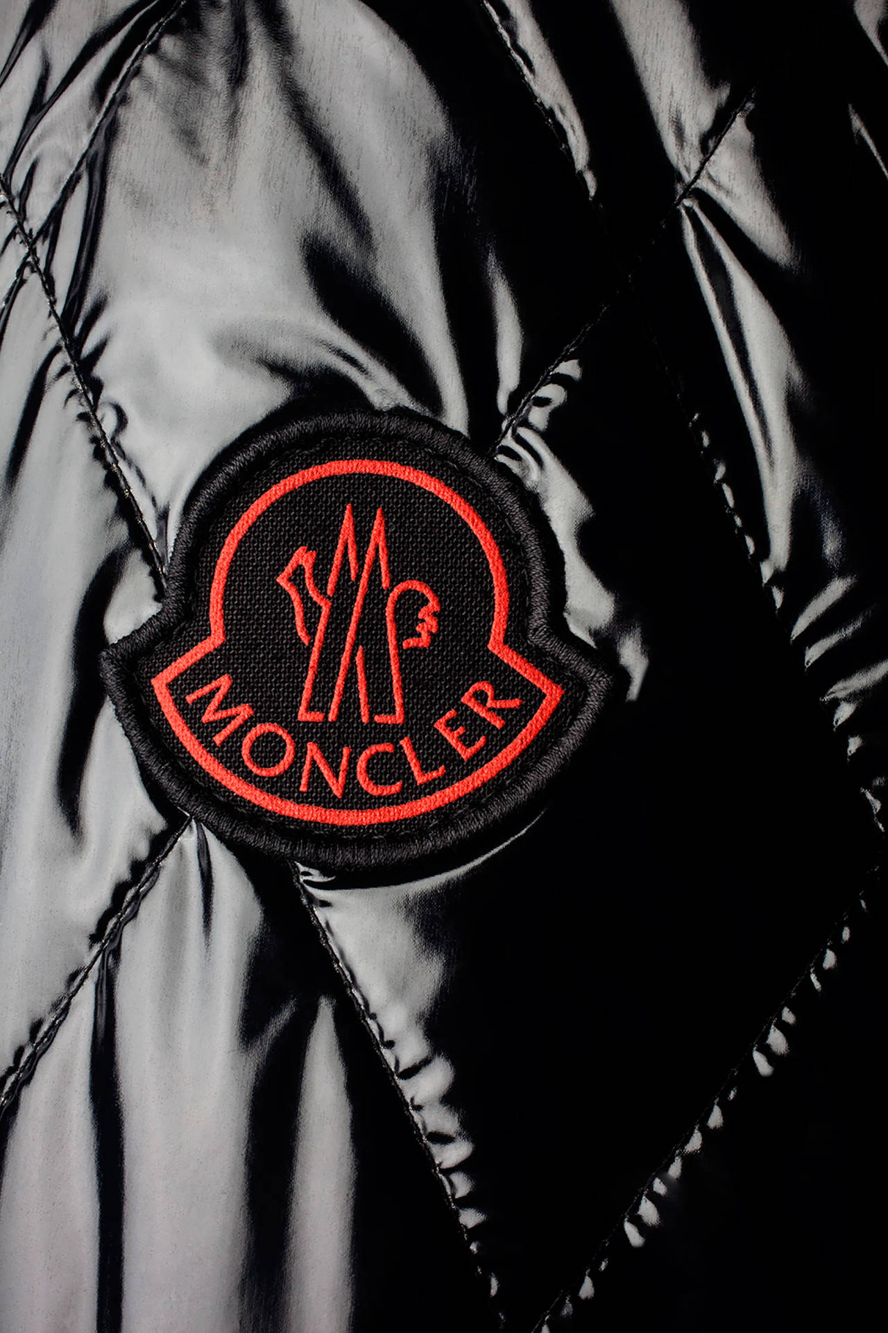 Download Black Glossy Jacket Moncler