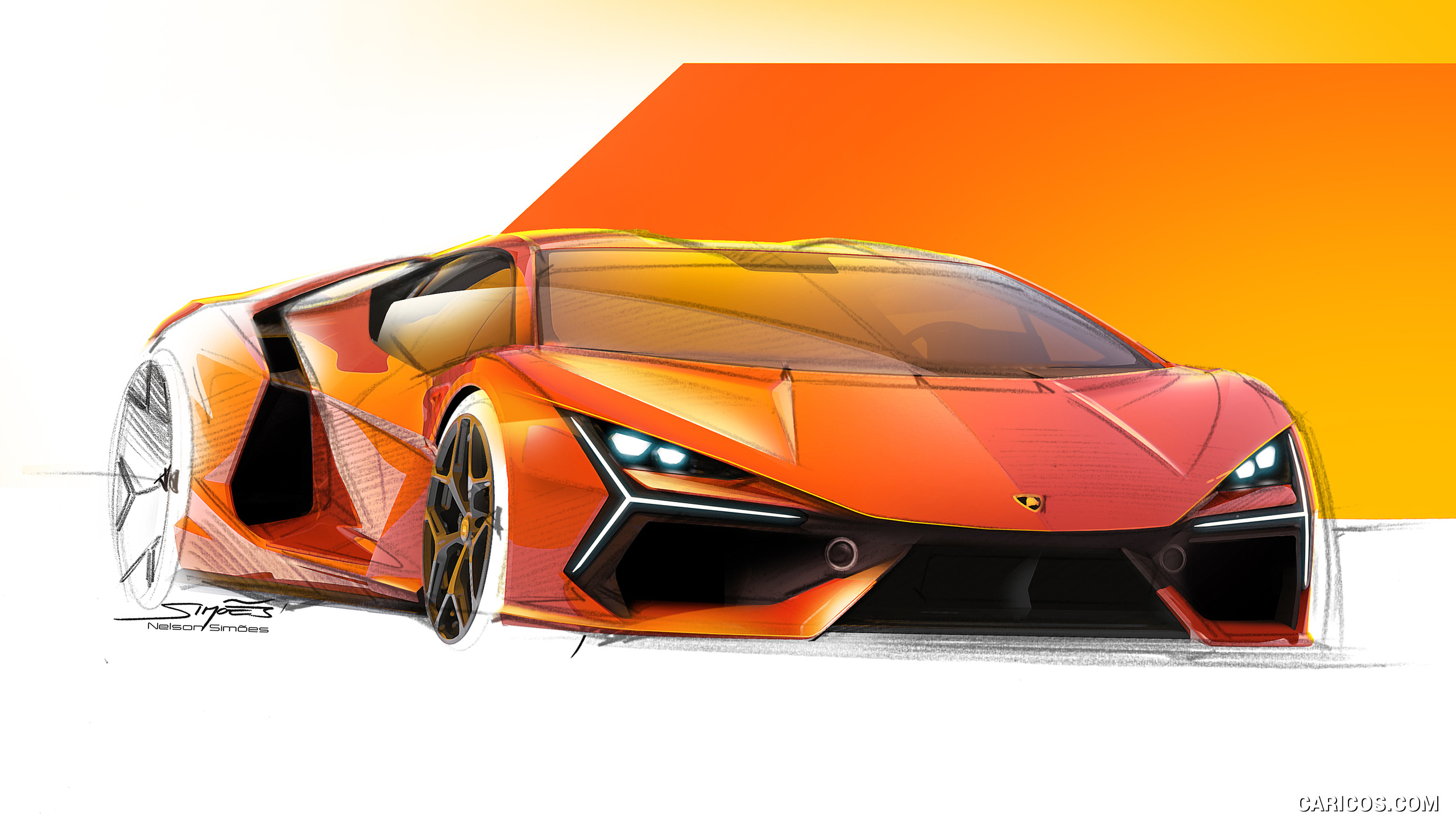 Lambo Drawing Wallpapers - Wallpaper Cave
