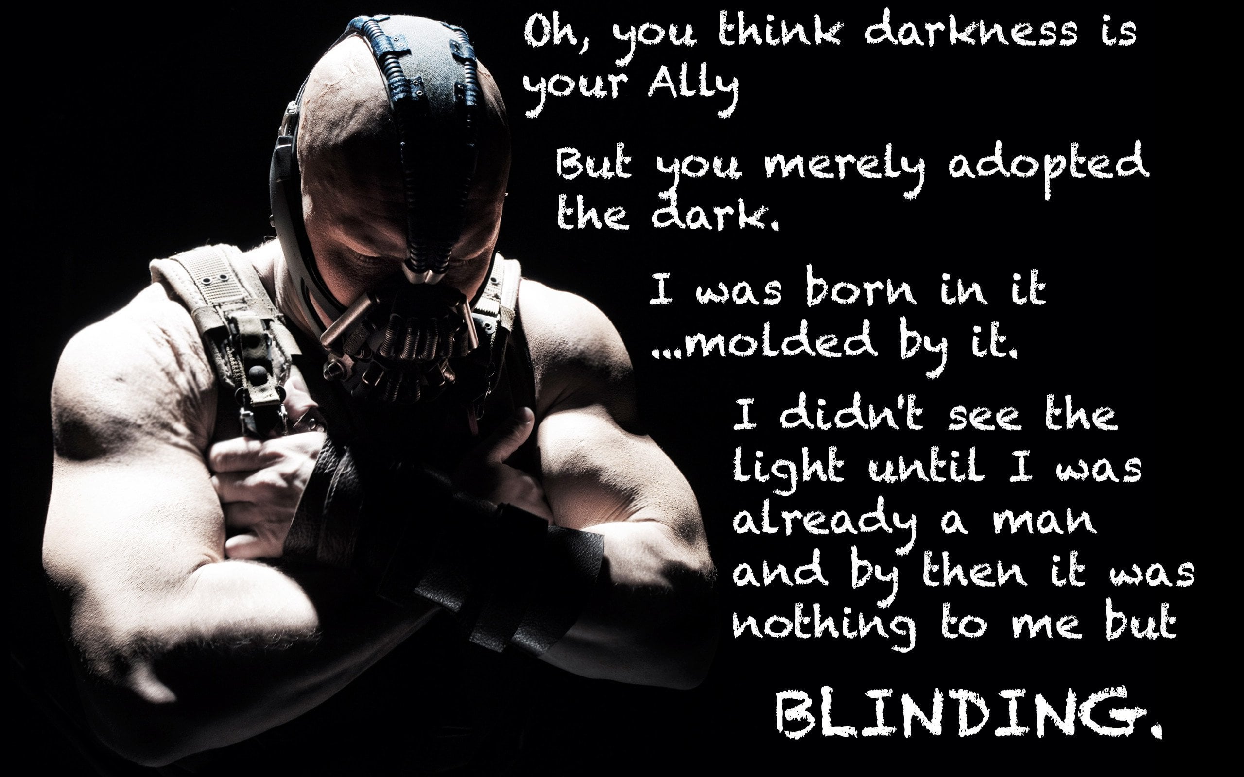 Bane quote wallpaper can someone make