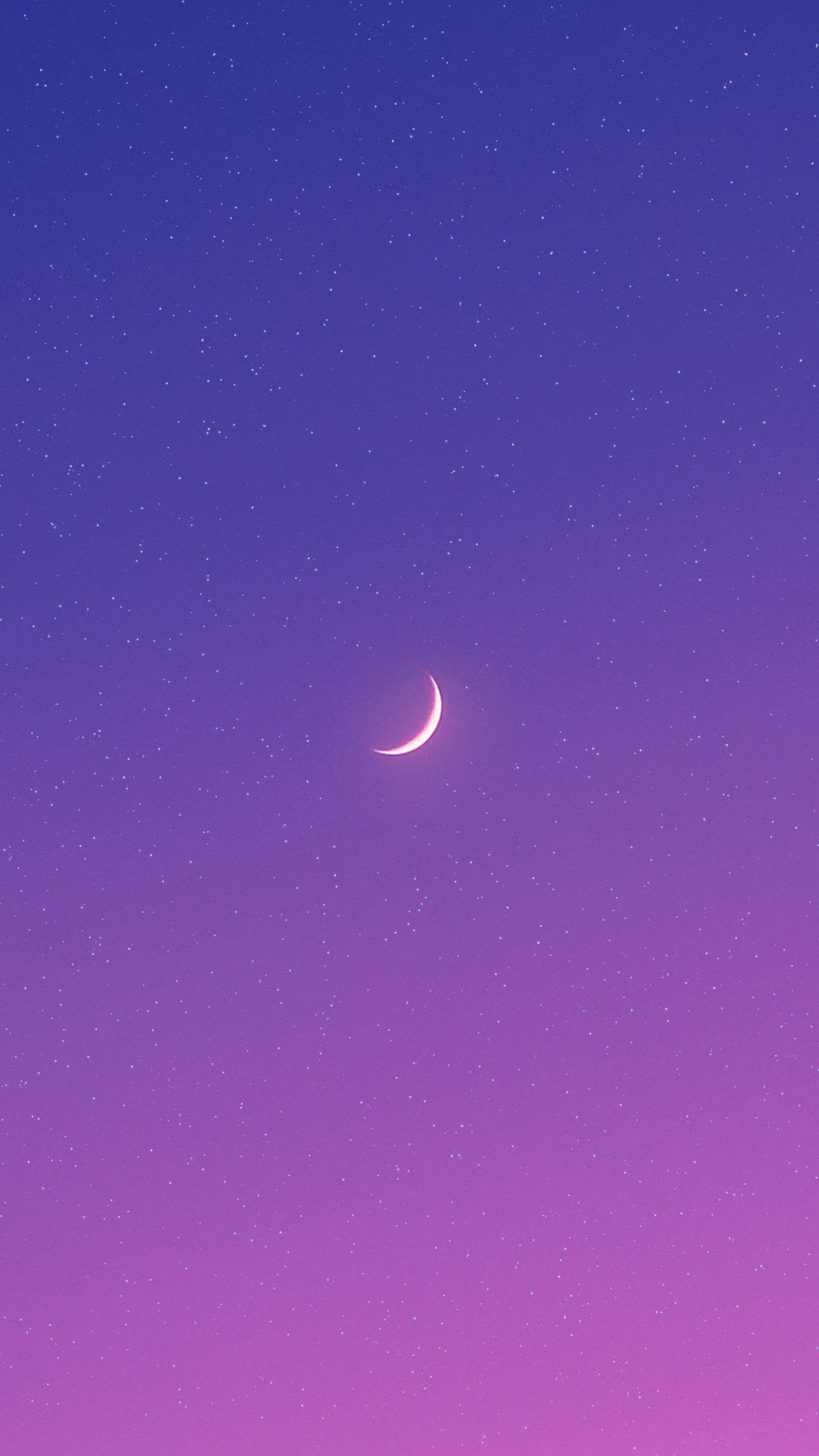 wallpaper 1440x2560 moon, night, stars