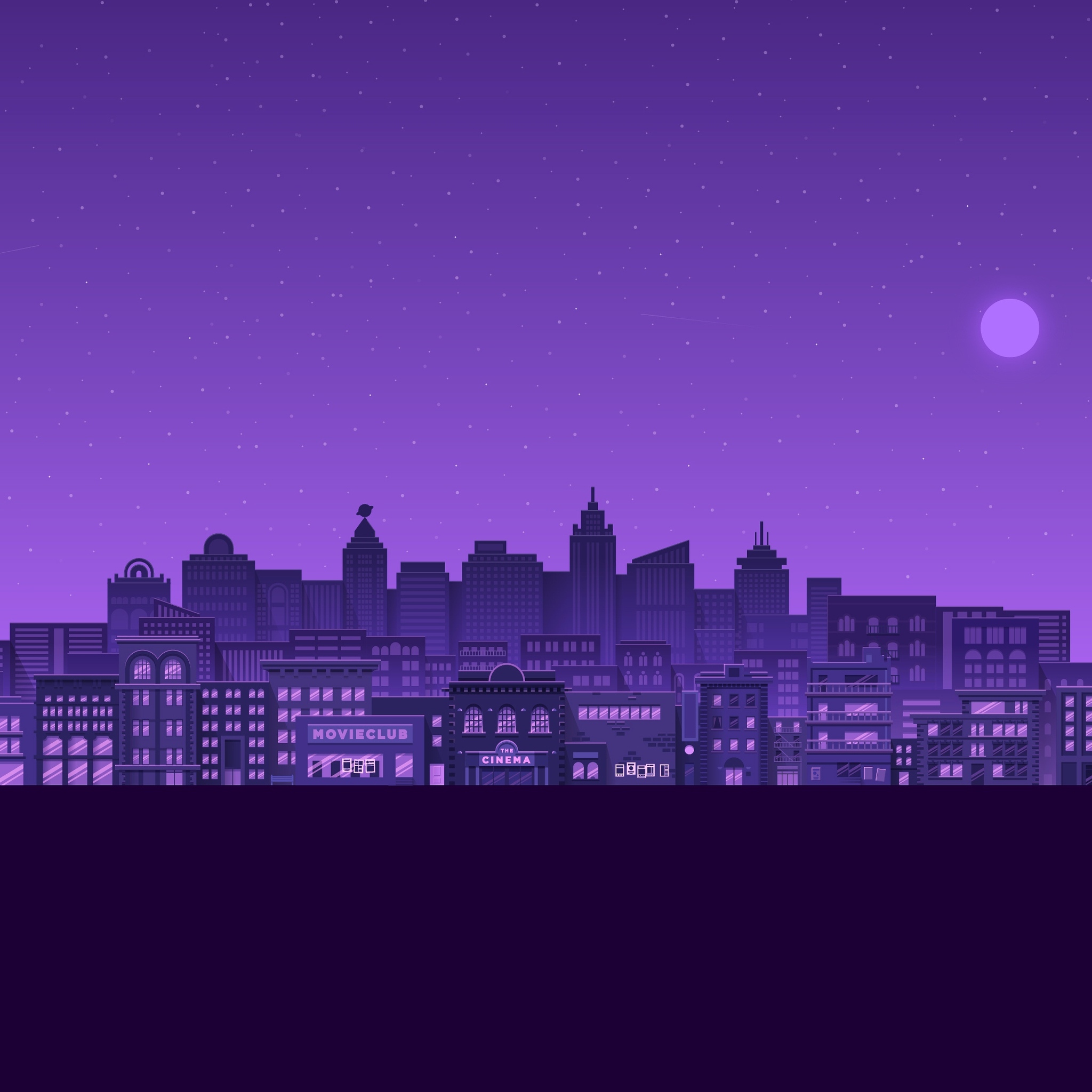 Purple Moon And Stars Wallpapers - Wallpaper Cave