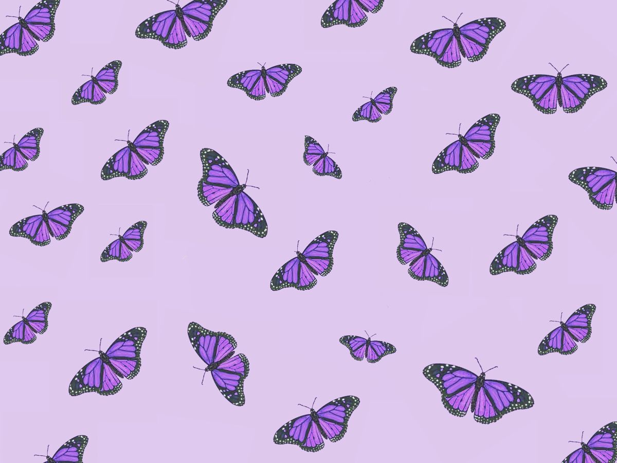 Background butterfly iPad. Space phone