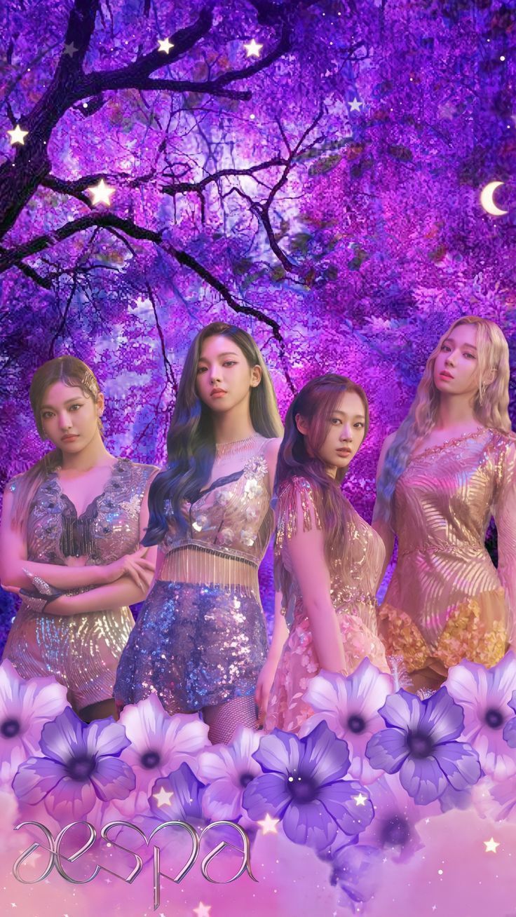 Aespa lockscreen / wallpaper ☘️. Kpop