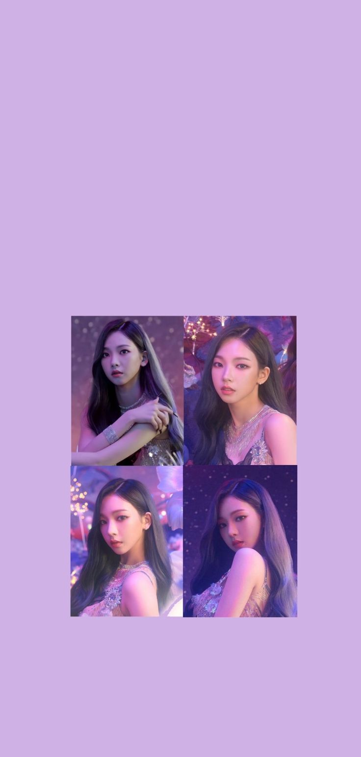 Aespa karina wallpaper violet purple