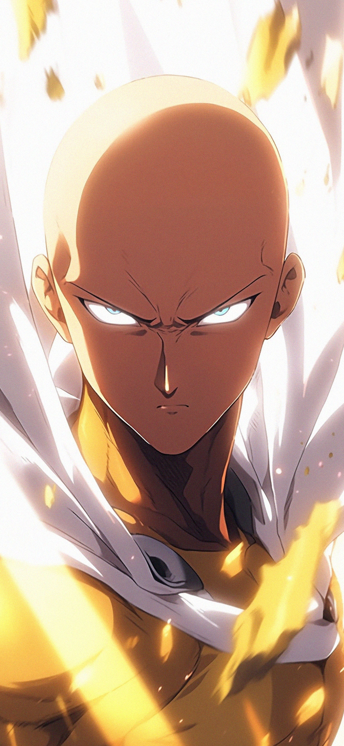 Angry Saitama Light Wallpaper