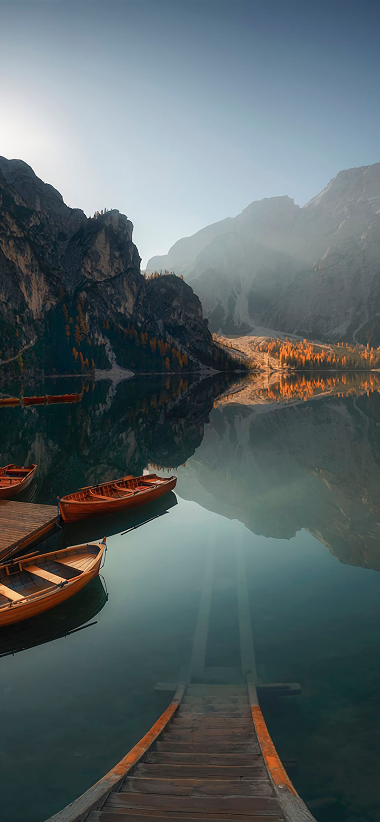 sun ray boat reflection landscape