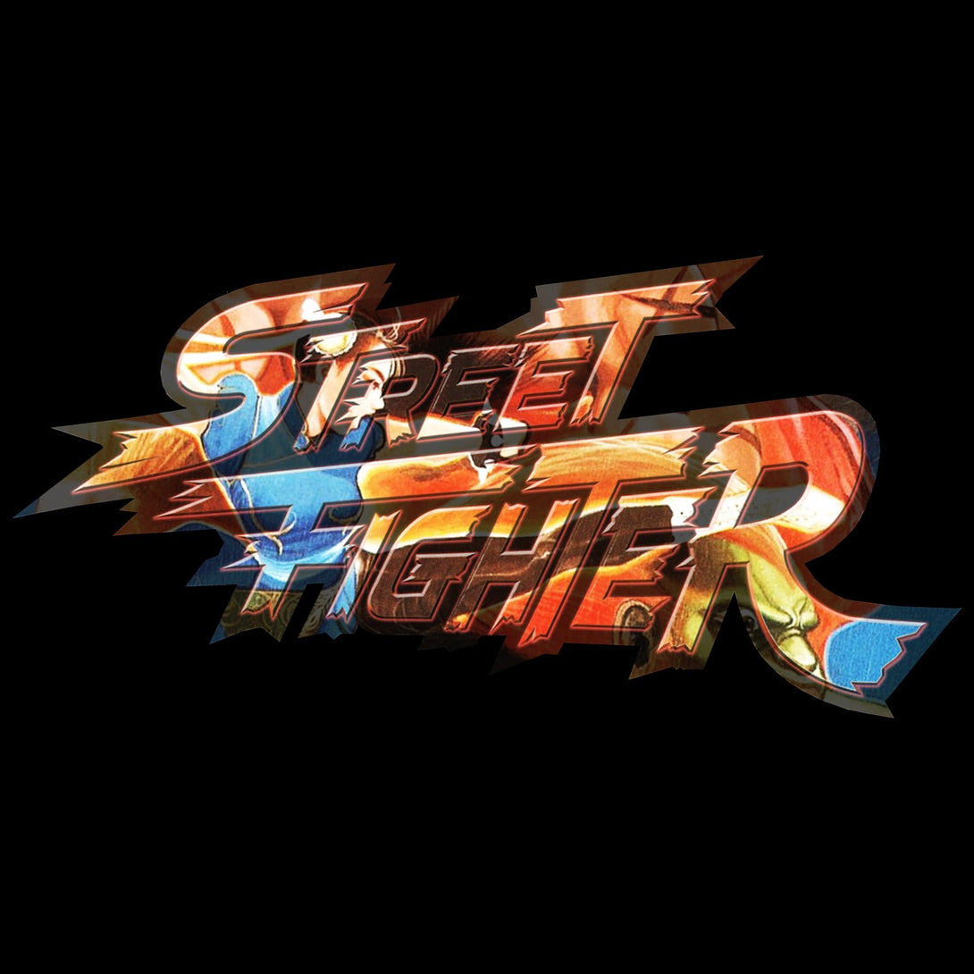 Street Fighter Logo Chun Li Kick