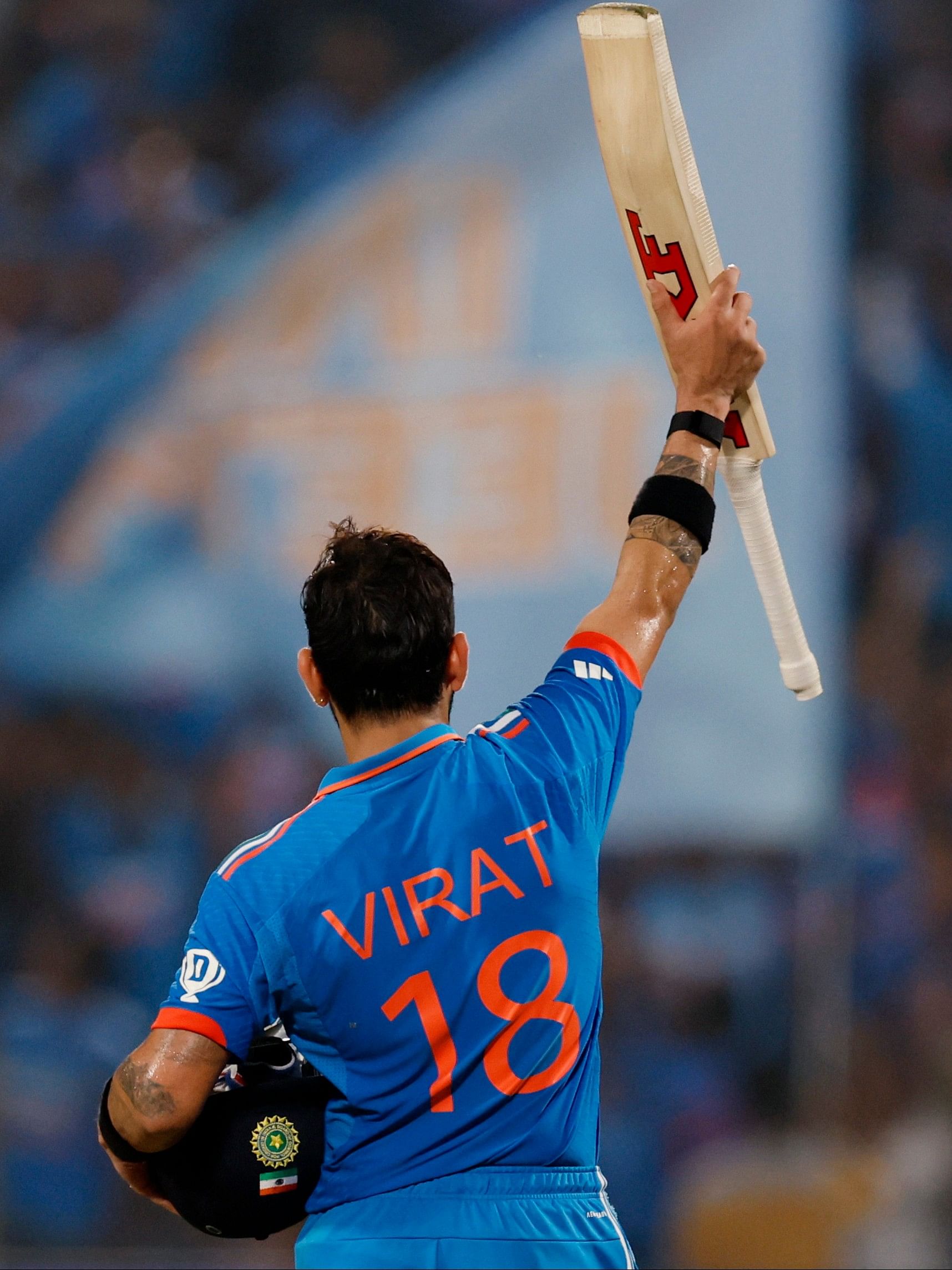 by Virat Kohli at India vs Bangladesh match
