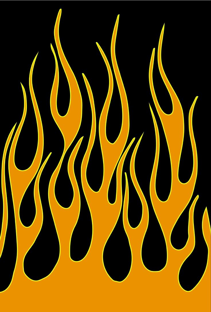 Orange Flames - Flame art