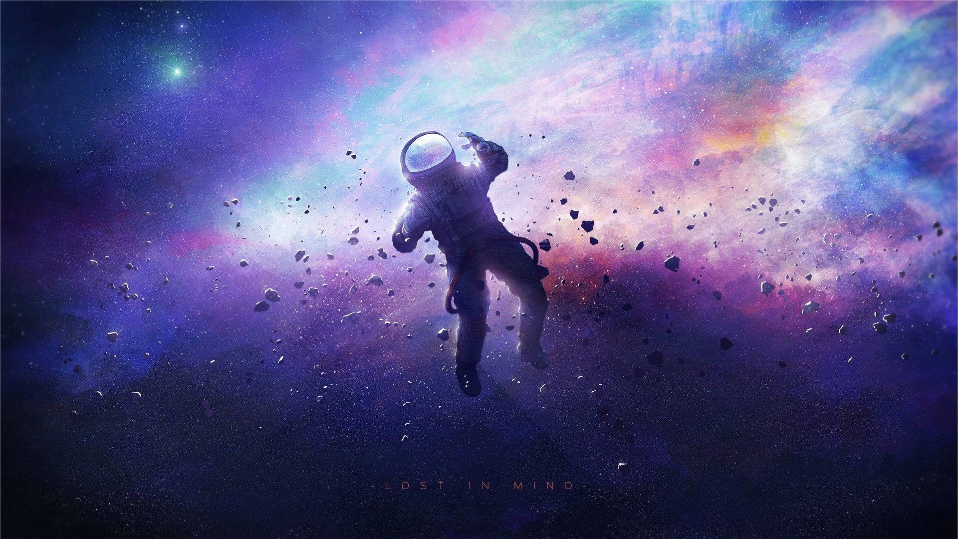 Download Floating Astronaut 1920x1080