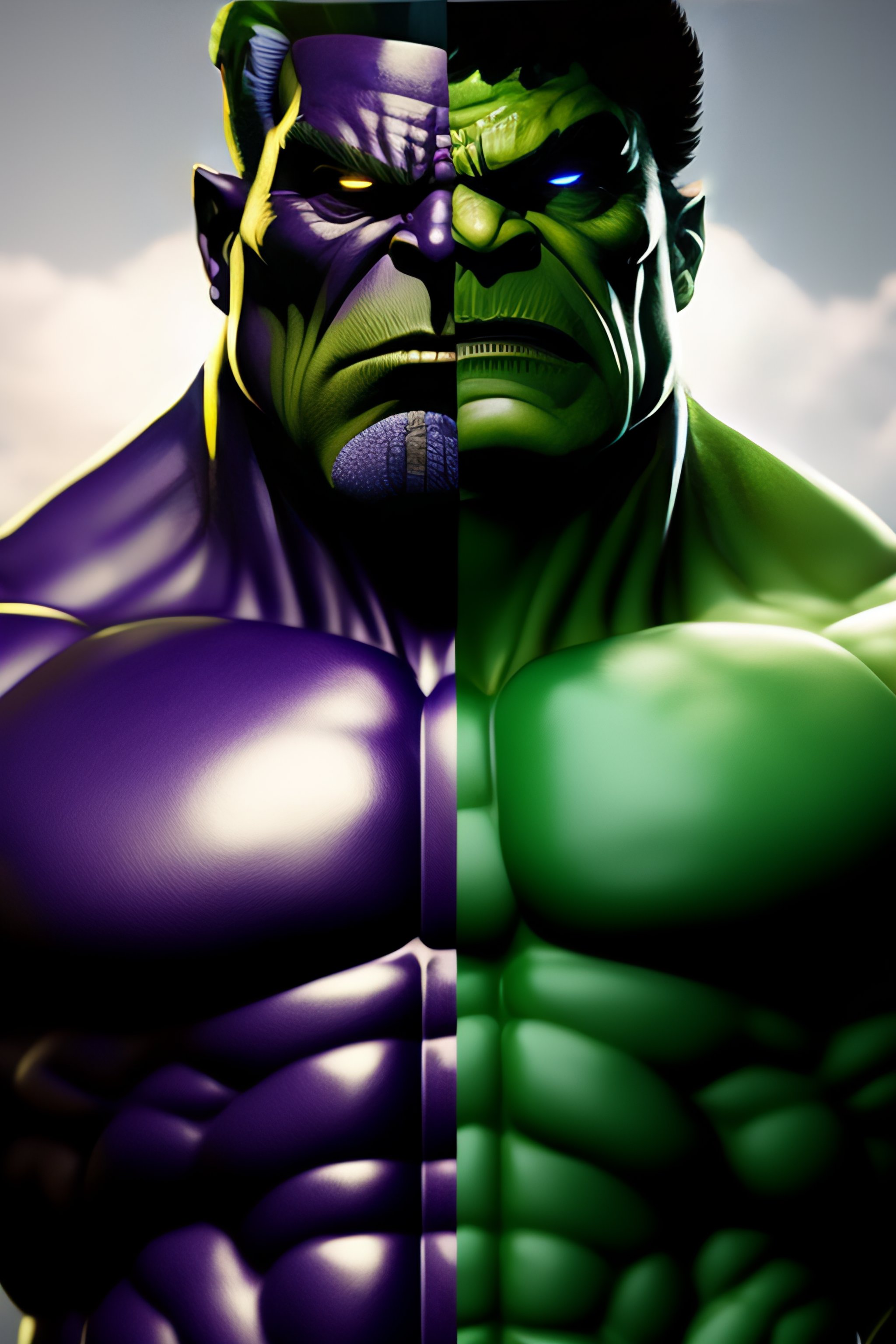 A mix Between Thanos and Hulk