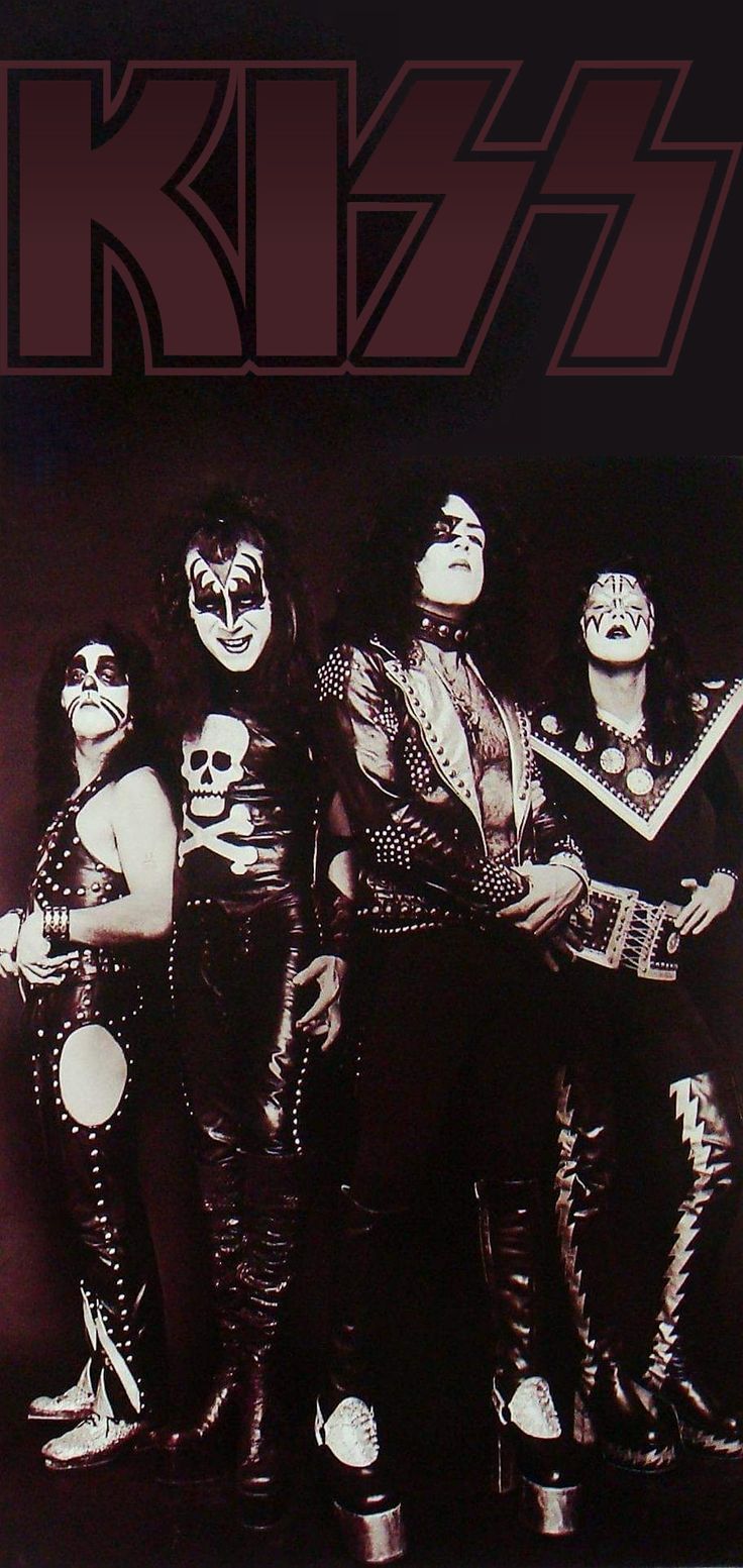 KISS phone wallpaper 1974 Dark