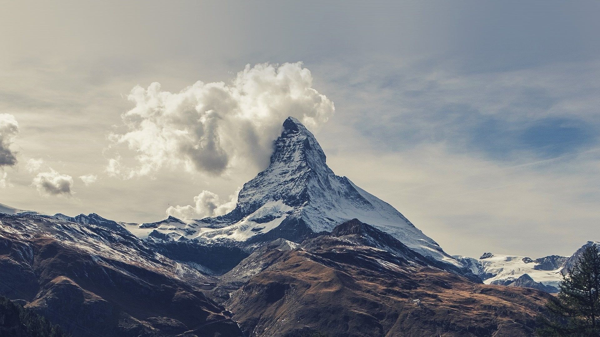 The matterhorn under a cloud sky wallpapers wallpaper cave