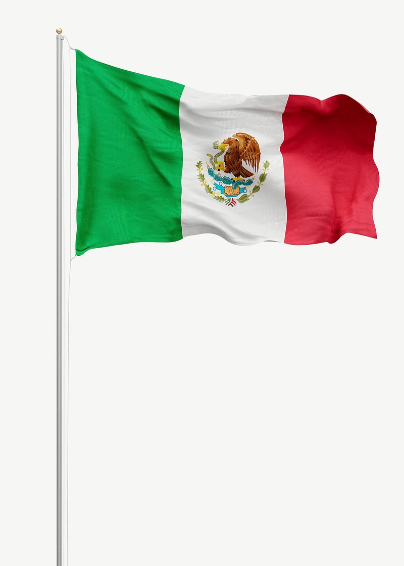 Mexican Flag Image. Free Photo, PNG