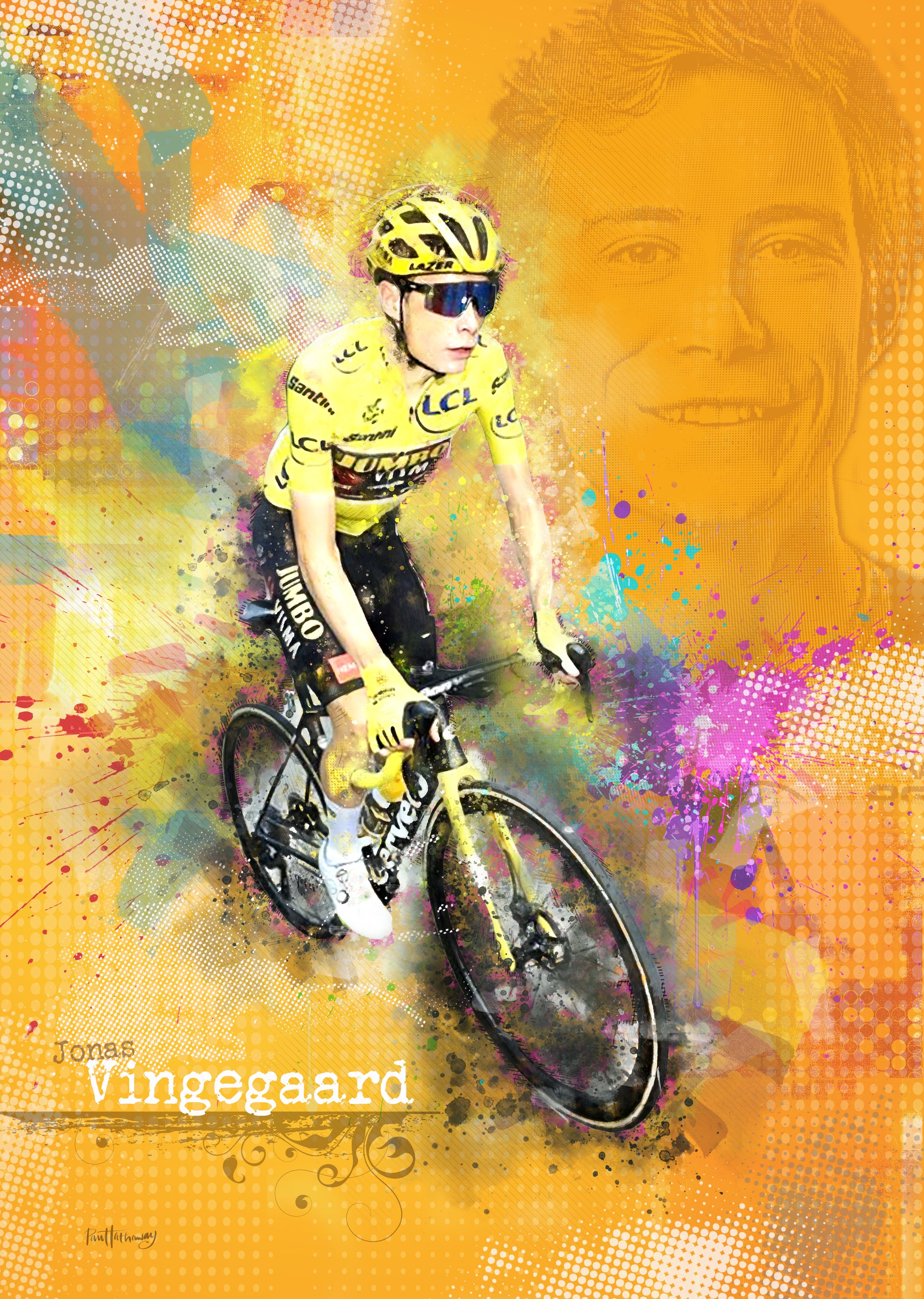 Jonas Vingegaard Art Print