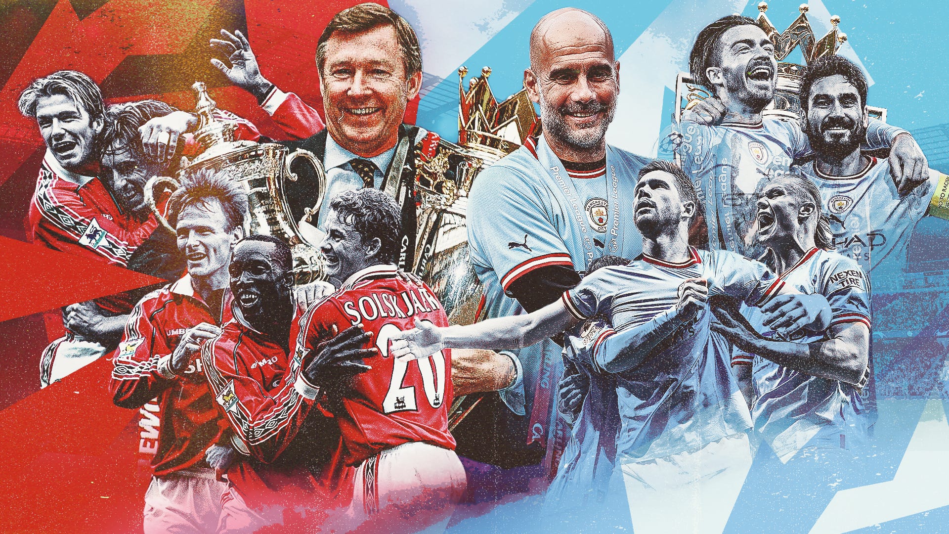Man Utd Treble Winners Vs Man City