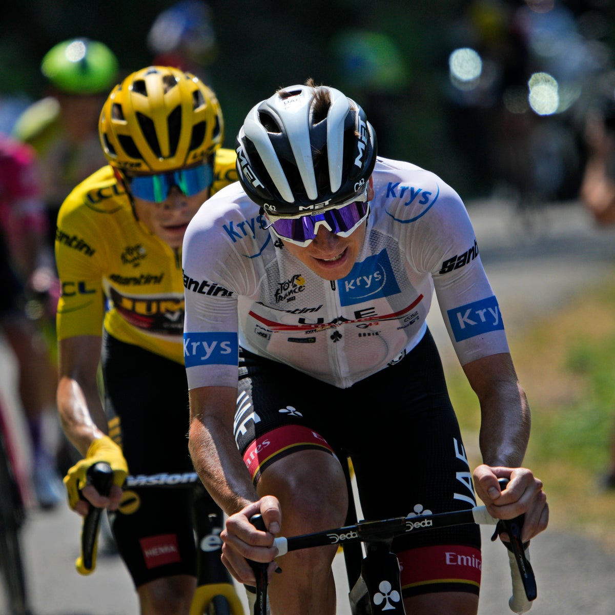 Tadej Pogacar beat Jonas Vingegaard