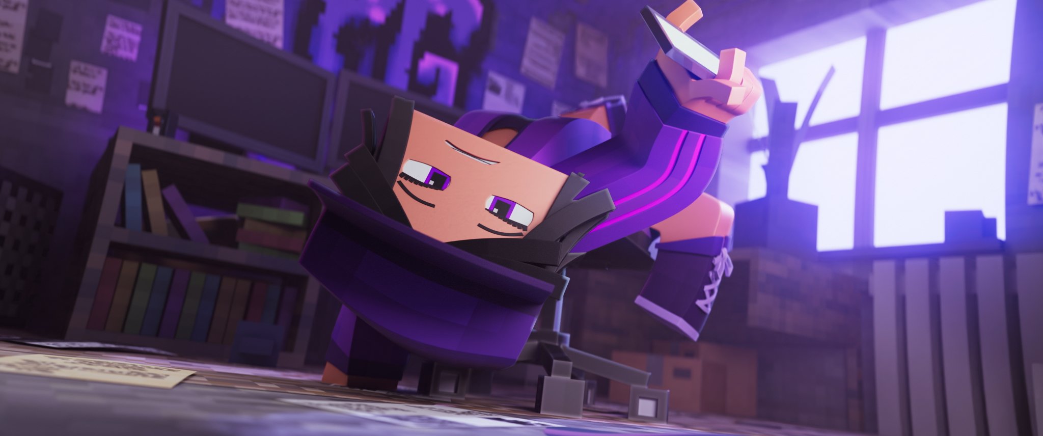 zamination #amv #purplegirl #minecraft