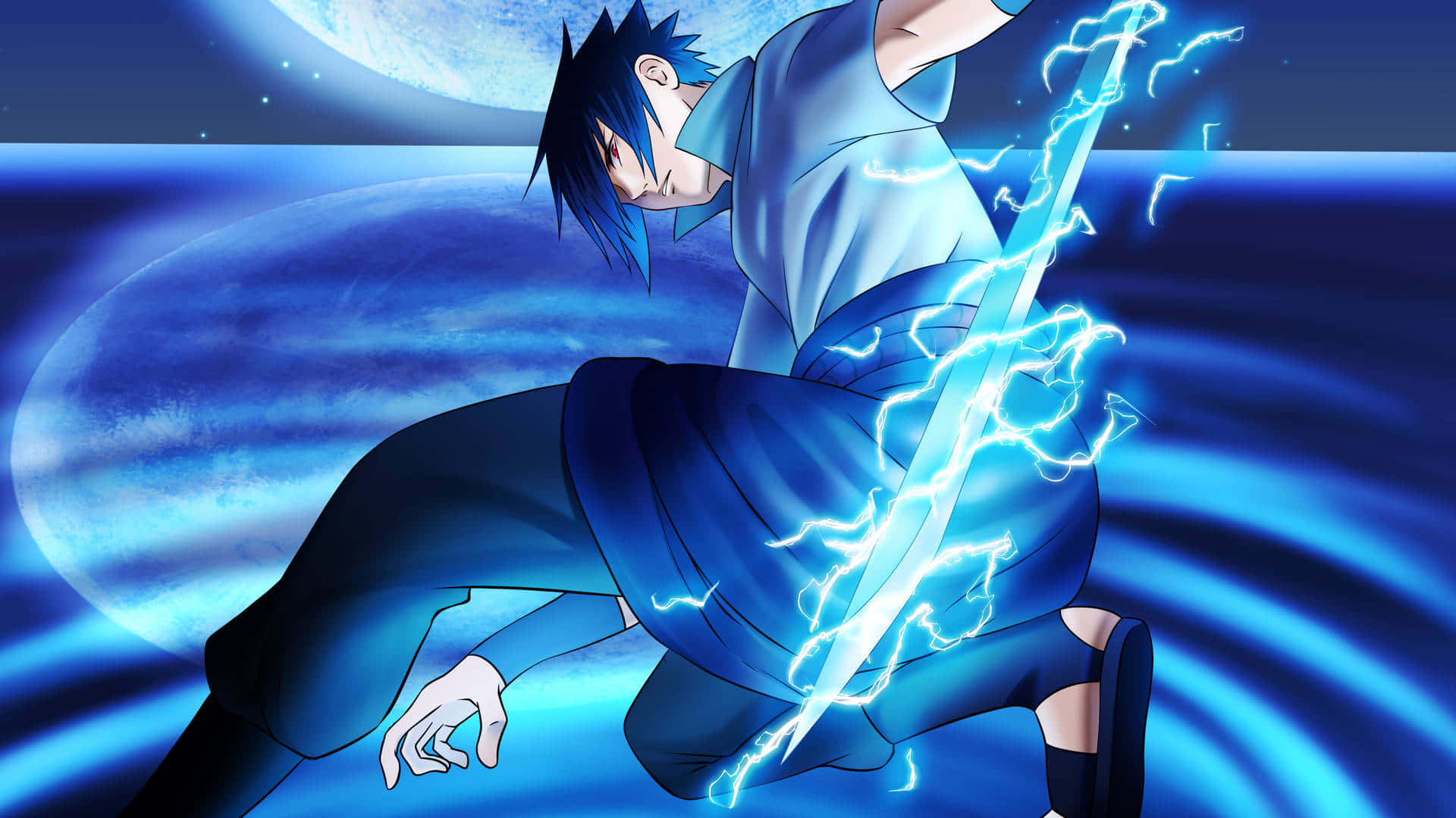 Blue Sasuke Wallpaper