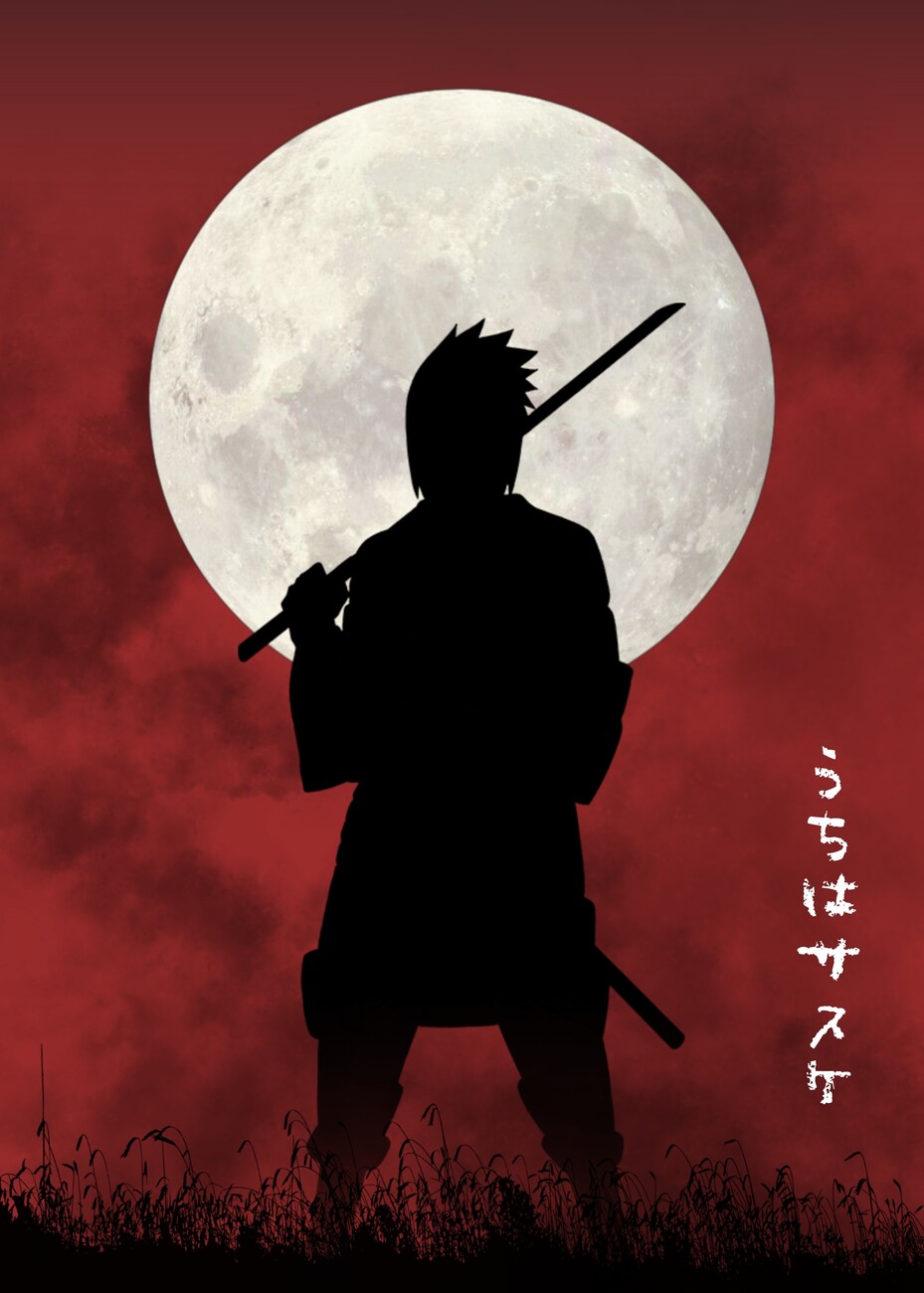 Sasuke Silhouette Wall Mural. Buy