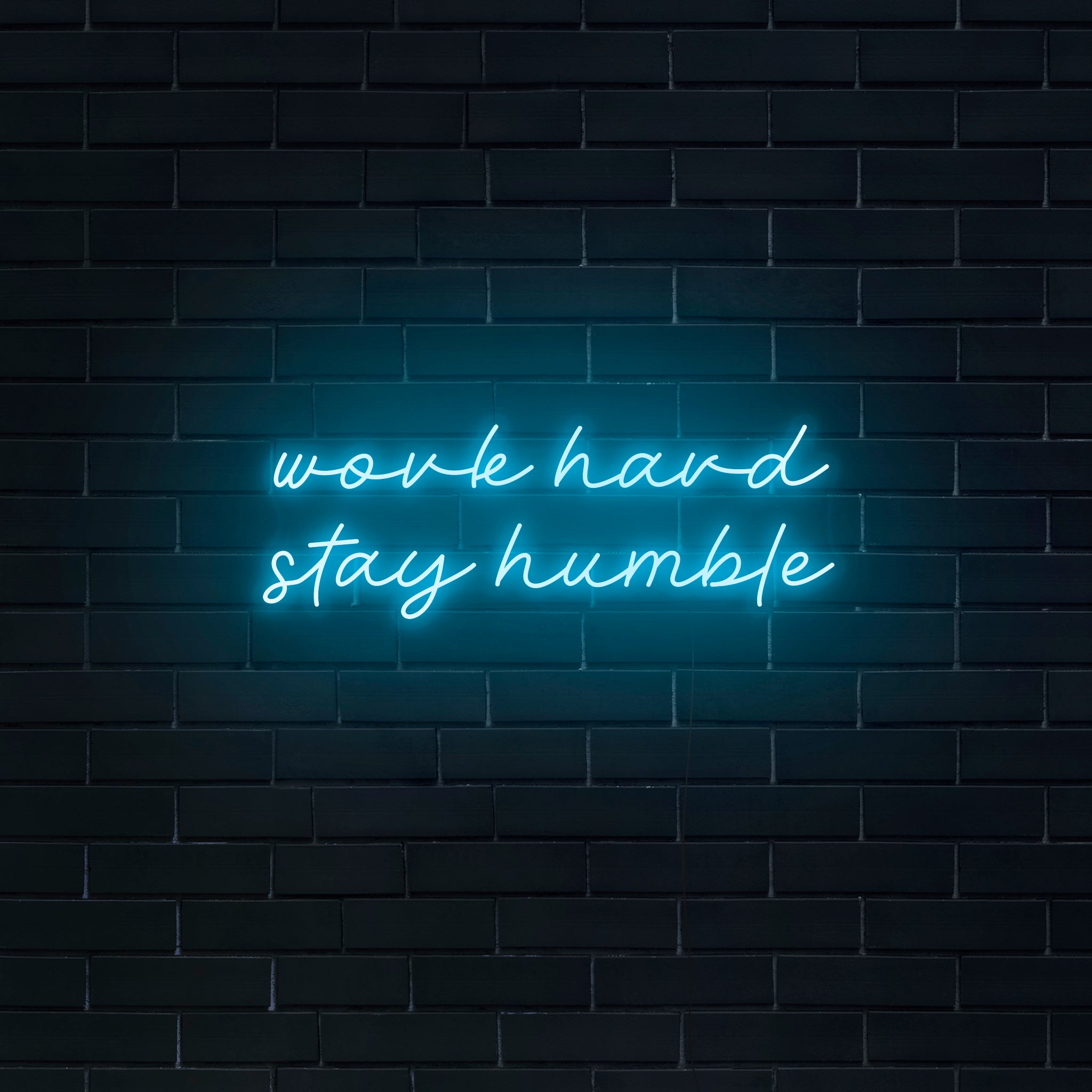 Work Hard Stay Humble' Neon Sign