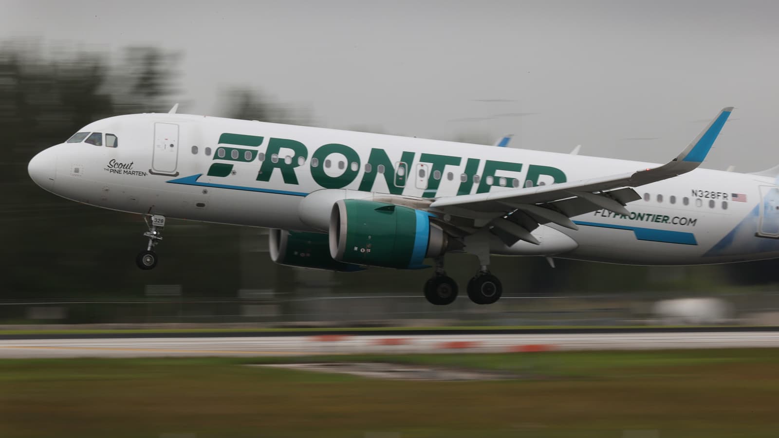 Frontier Airlines passenger taped to