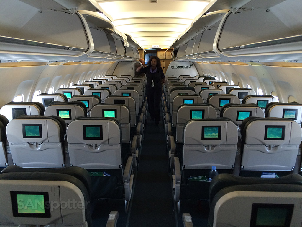 Frontier Airlines A319 economy is