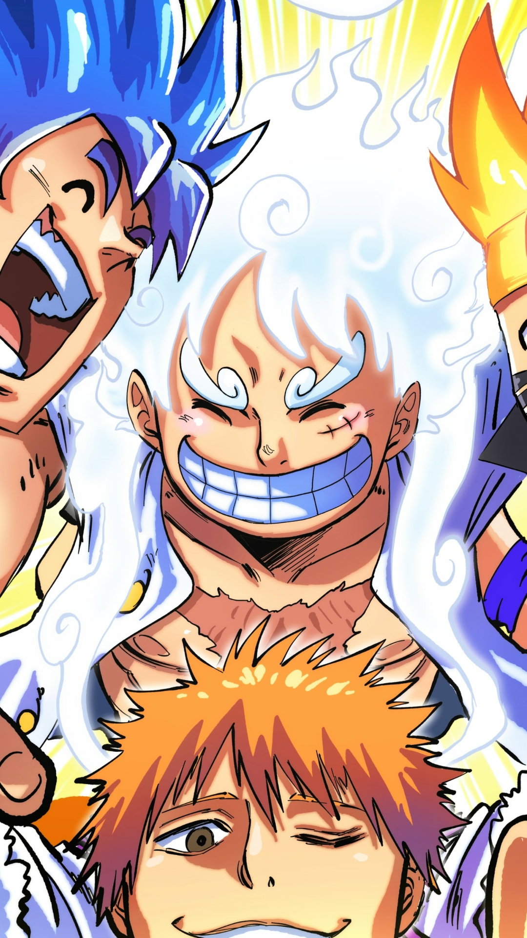 Goku, Luffy, Naruto & Ichigo